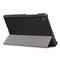For Lenovo Tab M8 Custer Texture Horizontal Flip Smart TPU Leather Case with Three-folding Holder(Black)