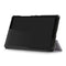 For Lenovo Tab M8 Custer Texture Horizontal Flip Smart TPU Leather Case with Three-folding Holder(Grey)
