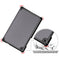 For Lenovo Tab M8 Custer Texture Horizontal Flip Smart TPU Leather Case with Three-folding Holder(Grey)