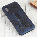 For vivo Y91i Indonesia Version / Y91C Vanguard Warrior All Inclusive Double-color Shockproof TPU + PC Phone Case with Holder(Blue)