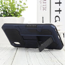 For vivo Y91i Indonesia Version / Y91C Vanguard Warrior All Inclusive Double-color Shockproof TPU + PC Phone Case with Holder(Blue)