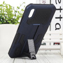 For vivo Y91i Indonesia Version / Y91C Vanguard Warrior All Inclusive Double-color Shockproof TPU + PC Phone Case with Holder(Blue)