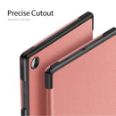 For Samsung Galaxy Tab A8 2021 DUX DUCIS Domo Series Cloth Texture Flip Leather Case(Pink)