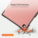 For Samsung Galaxy Tab A8 2021 DUX DUCIS Domo Series Cloth Texture Flip Leather Case(Pink)