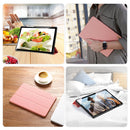 For Samsung Galaxy Tab A8 2021 DUX DUCIS Domo Series Cloth Texture Flip Leather Case(Pink)