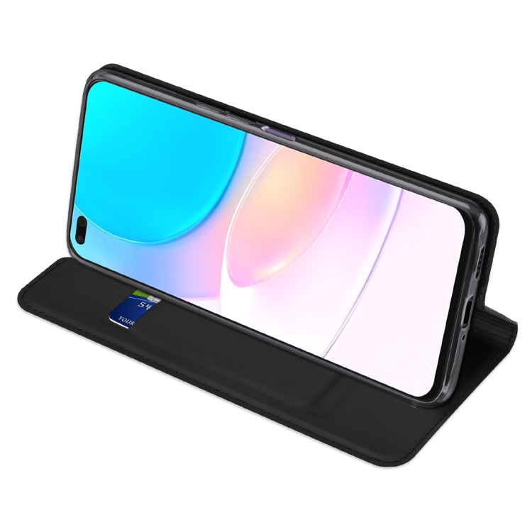 For Honor 50 Lite / Huawe nova 8i DUX DUCIS Skin Pro Series Horizontal Flip Leather Phone Case(Black)