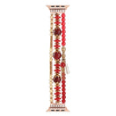 Pearl Strap Watch Band For Apple Watch Series 7 45mm / 6&SE&5&4 44mm / 3&2&1 42mm(Red)