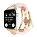 Pearl Strap Watch Band For Apple Watch Series 7 45mm / 6&SE&5&4 44mm / 3&2&1 42mm(Pink)