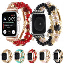 Pearl Strap Watch Band For Apple Watch Series 7 45mm / 6&SE&5&4 44mm / 3&2&1 42mm(Black)