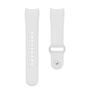 For Samsung Galaxy Watch4 40&44mm/Watch4 Classic 42&46mm Silicone Reverse Buckle Watch Band(White)