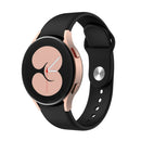 For Samsung Galaxy Watch4 40&44mm/Watch4 Classic 42&46mm Silicone Reverse Buckle Watch Band(Black)