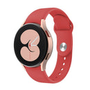 For Samsung Galaxy Watch4 40&44mm/Watch4 Classic 42&46mm Silicone Reverse Buckle Watch Band(Red)