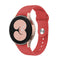 For Samsung Galaxy Watch4 40&44mm/Watch4 Classic 42&46mm Silicone Reverse Buckle Watch Band(Red)