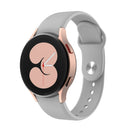 For Samsung Galaxy Watch4 40&44mm/Watch4 Classic 42&46mm Silicone Reverse Buckle Watch Band(Grey)