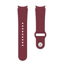 For Samsung Galaxy Watch4 40&44mm/Watch4 Classic 42&46mm Silicone Reverse Buckle Watch Band(Wine Red)