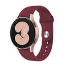 For Samsung Galaxy Watch4 40&44mm/Watch4 Classic 42&46mm Silicone Reverse Buckle Watch Band(Wine Red)