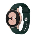 For Samsung Galaxy Watch4 40&44mm/Watch4 Classic 42&46mm Silicone Reverse Buckle Watch Band(Green)