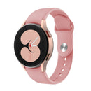 For Samsung Galaxy Watch4 40&44mm/Watch4 Classic 42&46mm Silicone Reverse Buckle Watch Band(Rose Pink)