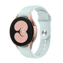 For Samsung Galaxy Watch4 40&44mm/Watch4 Classic 42&46mm Silicone Reverse Buckle Watch Band(Light Blue)
