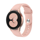 For Samsung Galaxy Watch4 40&44mm/Watch4 Classic 42&46mm Silicone Reverse Buckle Watch Band(Sand Pink)