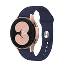 For Samsung Galaxy Watch4 40&44mm/Watch4 Classic 42&46mm Silicone Reverse Buckle Watch Band(Midnight Blue)