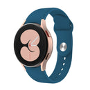 For Samsung Galaxy Watch4 40&44mm/Watch4 Classic 42&46mm Silicone Reverse Buckle Watch Band(Rock Cyan)