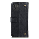For Samsung Galaxy A03 164mm Global Version Copper Buckle Nappa Texture Horizontal Flip Leather Phone Case(Black)