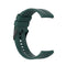 For Huawei Watch GT 3 46mm/GT Runner 22mm Silicone Black Buckle Watch Band(Dark Green)