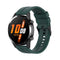 For Huawei Watch GT 3 46mm/GT Runner 22mm Silicone Black Buckle Watch Band(Dark Green)
