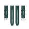 For Huawei Watch GT 3 46mm/GT 22mm Runner Silicone Silver Buckle Watch Band(Dark Green)