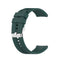 For Huawei Watch GT 3 46mm/GT 22mm Runner Silicone Silver Buckle Watch Band(Dark Green)