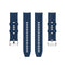 For Huawei Watch GT 3 46mm/GT 22mm Runner Silicone Silver Buckle Watch Band(Dark Blue)