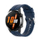 For Huawei Watch GT 3 46mm/GT 22mm Runner Silicone Silver Buckle Watch Band(Dark Blue)