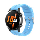 For Huawei Watch GT 3 46mm/GT 22mm Runner Silicone Silver Buckle Watch Band(Sky Blue)