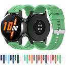For Huawei Watch GT 3 42mm 20mm Silicone Silver Buckle Watch Band(Black)