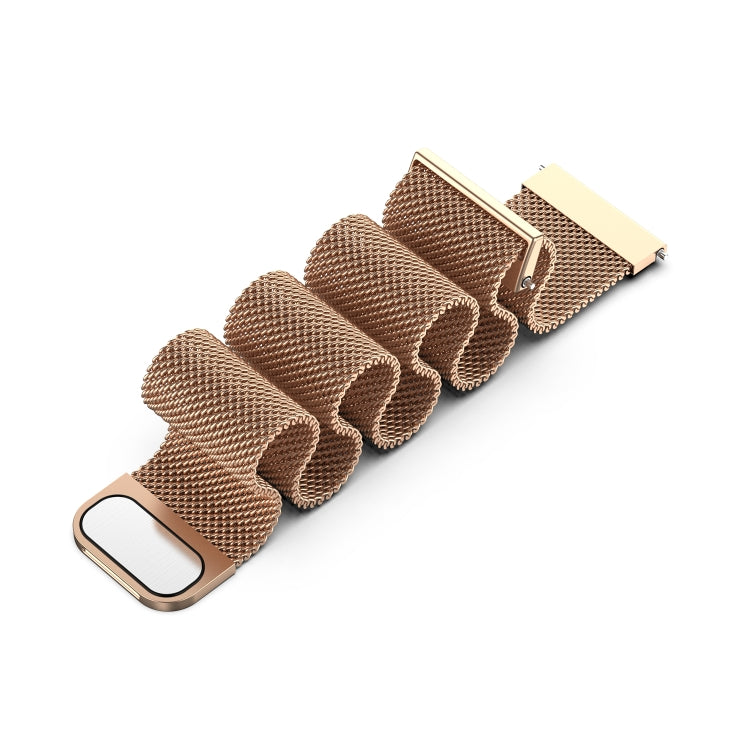 For Huawei Watch GT 3 46mm/GT Runner 22mm Milan Metal Watch Band(Rose Gold)