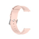 For Huawei Watch GT 3 42mm 20mm Round Tail Leather Watch Band(Light Pink)