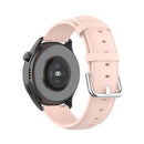 For Huawei Watch GT 3 42mm 20mm Round Tail Leather Watch Band(Light Pink)