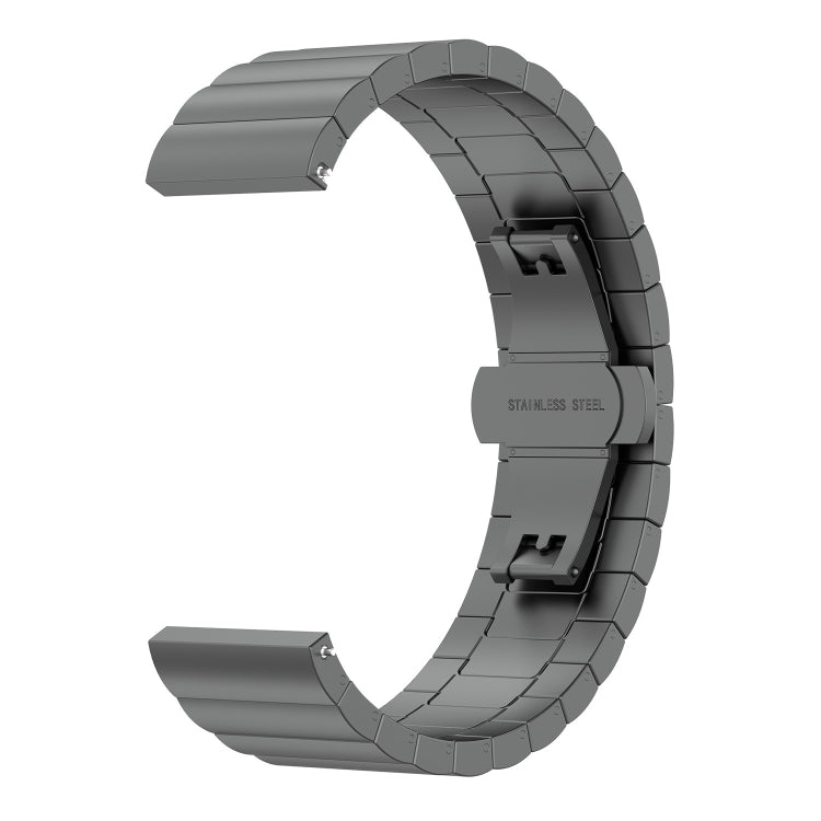 For Huawei Watch GT 3 46mm/GT Runner 22mm One-bead Steel Watch Band(Grey)