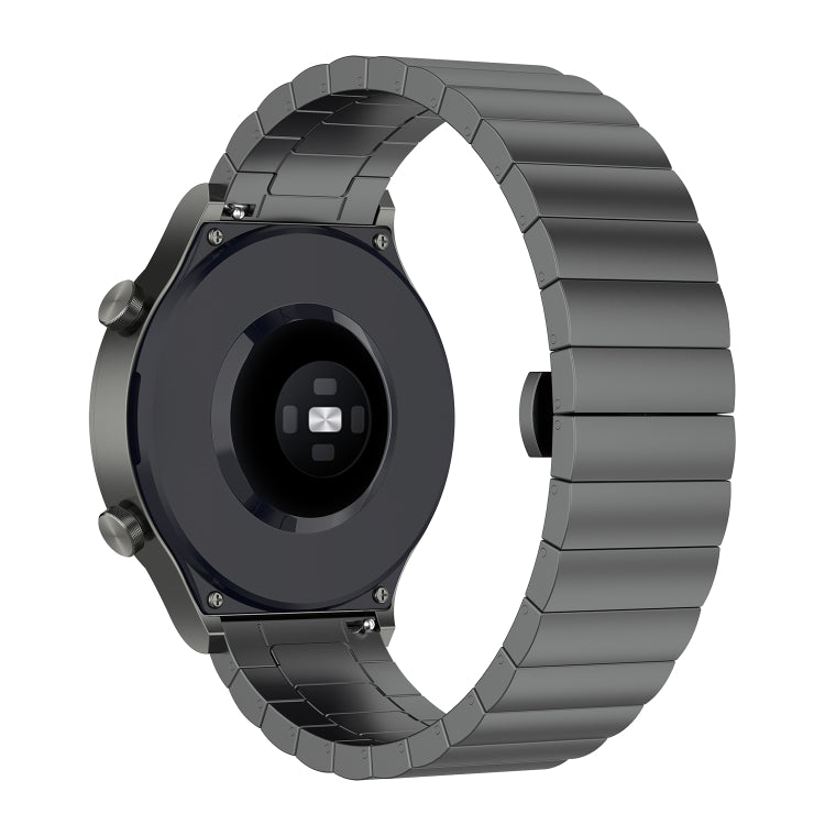 For Huawei Watch GT 3 46mm/GT Runner 22mm One-bead Steel Watch Band(Grey)