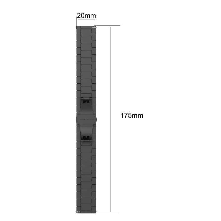 For Huawei Watch GT 3 46mm/GT Runner 22mm One-bead Steel Watch Band(Grey)
