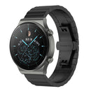 For Huawei Watch GT 3 46mm/GT Runner 22mm One-bead Steel Watch Band(Black)