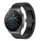 For Huawei Watch GT 3 46mm/GT Runner 22mm One-bead Steel Watch Band(Black)