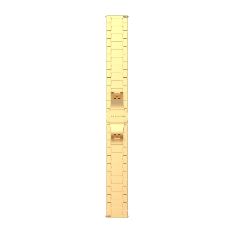 For Huawei Watch GT 3 46mm/GT Runner 22mm One-bead Steel Watch Band(Gold)