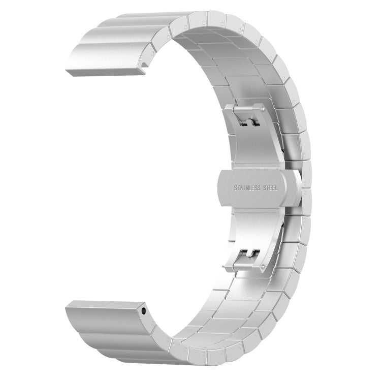 For Huawei Watch GT 3 46mm/GT Runner 22mm One-bead Steel Watch Band(Silver)