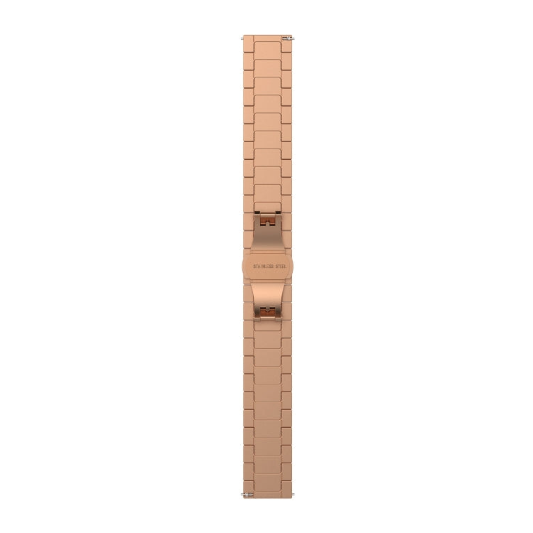 For Huawei Watch GT 3 42mm 20mm One-bead Steel Watch Band(Rose Gold)