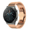For Huawei Watch GT 3 42mm 20mm One-bead Steel Watch Band(Rose Gold)