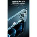 JOYROOM JR-BP908 Chery Mirror Series Electroplating Transparent Anti-fall Phone Case For iPhone 13 Pro(Silver)