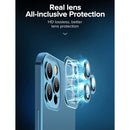 JOYROOM JR-BP908 Chery Mirror Series Electroplating Transparent Anti-fall Phone Case For iPhone 13 Pro(Silver)