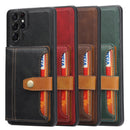 For Samsung Galaxy S22 Ultra 5G Calfskin Color Matching TPU + PU Phone Case(Red)
